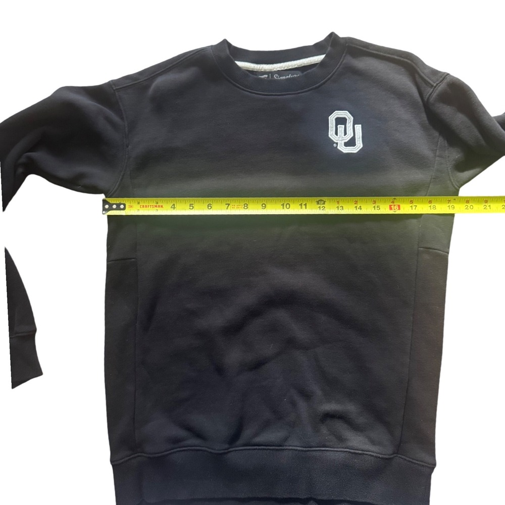 Fanatics Signature Black Oklahoma Sooners Crewneck Sweatshirt Size Small - Picture 7 of 9